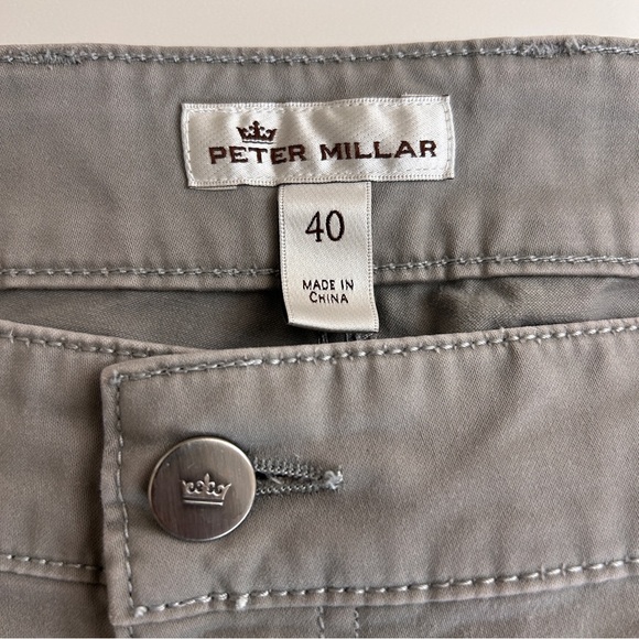 Peter Millar Men’s Classic Fit Khaki Pants Grey Size 40 - Picture 10 of 11